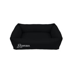 Cama Microfibra Cute&Co Preto M Para Cães E Gatos - 1 Unidade