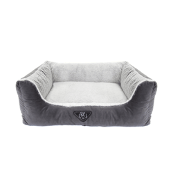 Cama Moscou Bichinho Chic Cinza P Para Cachorros
