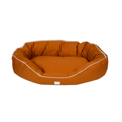 Cama Oval Urban Puppy Sarja Ocre Tam.P Para Cães E Gatos
