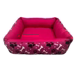 Cama Para Cães E Gatos Camapet Pata Osso Rosa Tamanho P - 1 Unidade
