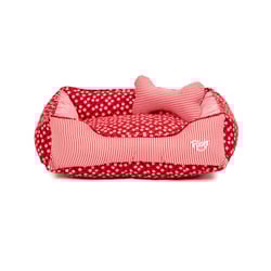 Cama Para Cães Flicks Ossinho Vermelha G - 1 Unidade