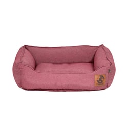 Cama Para Pets Em Linho 100% Reciclado Vermelho Mescla Tamanho P - 1 Unidade