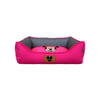 Cama Quadrada Poá Pink Minnie Fábrica Pet - Para Cães E Gatos