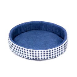 Cama Redonda Fabrica Pet Azul P
