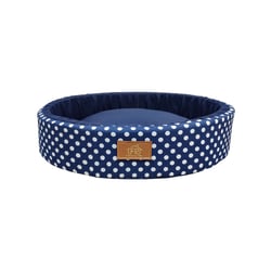 Cama Redonda Fábrica Pet Unic Azul Para Cães E Gatos - 1 Unidade - Tamanho P