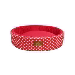 Cama Redonda Unic Vermelho Fábrica Pet Para Cães E Gatos - 1 Unidade - Tamanho P