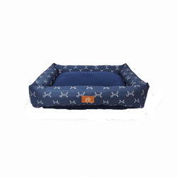 Cama Retangular Fábrica Pet Azul P - 1 Unidade