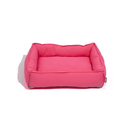 Cama Retangular Spike Rosa Para Cães E Gatos