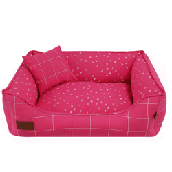 Cama Risca Star Rosa P Fábrica Pet Para Cachorros