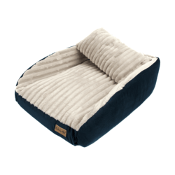 Cama Roma Bichinho Chic Cinza Com Marinho G - 1 Unidade