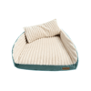 Cama Roma Bichinho Chic Marfim Com Verde - Tamanho P