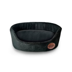 Cama São Benedito Luxo Para Cães - Pet Europa Sued Preta - Tamanho 1