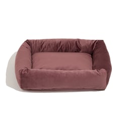 Cama Spike Retangular Veludo Rose Para Cães E Gatos - 1 Unidade - Tamanho P