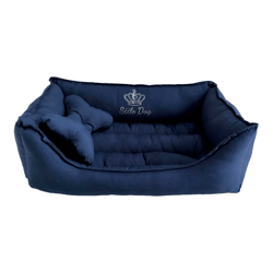 Cama Stilo Dog Safira Marinho Tam.P Para Cães E Gatos
