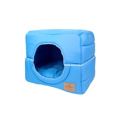 Cama Toca Chevron Bonito Pra Cachorro Para Cães Azul - 1 Unidade - Tamanho P