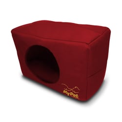 Cama Toca Para Cachorro E Gato, Tunel, My Pet Brasil, Vermelha