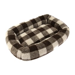 Cama Xadrez Bichinho Chic Marrom P