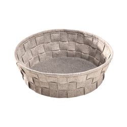 Caminha Redonda Alklin Pet Para Cães E Gatos Cinza - 1 Unidade