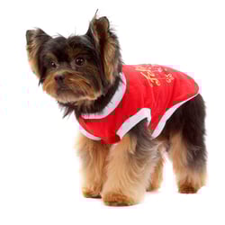 Camiseta De Natal Bichinho Chic Vermelha N° 00 - 1 Unidade