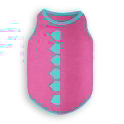 Camiseta Petpuf Plush Rosa E Azul Para Cachorros Tam. 04