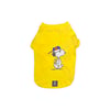 Camiseta Zooz Pets Snoopy Acadêmico Gg Amarela Para Cachorros - Tamanho GG