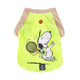 Camiseta Zooz Pets Snoopy Beach Tennis Verde Neon Para Cães - Tamanho M - Tamanho M