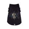 Camiseta Zooz Pets Snoopy Geometry Preta Para Cachorros - Tamanho PP