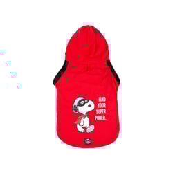 Camiseta Zooz Pets Snoopy Hero Com Capuz Para Cães - Vermelho - Tamanho PP