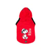 Camiseta Zooz Pets Snoopy Hero Com Capuz Para Cães - Vermelho - Tamanho PP