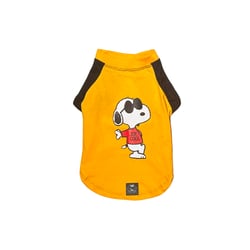 Camiseta Zooz Pets Snoopy Joe Cool Amarela Gg Para Cães - Tamanho GG