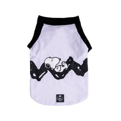 Camiseta Zooz Pets Snoopy Rest Branca Para Cachorros - Tamanho M