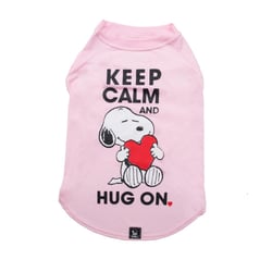 Camiseta Zooz Pets Snoopy Rosa Pp Para Cachorros