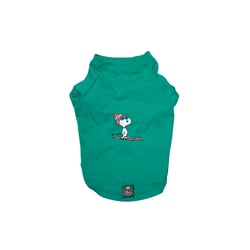 Camiseta Zooz Pets Snoopy Verde Gg Para Cachorros - Tamanho GG