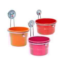 Caneca Com Trava Kakatoo Para Pássaros - Cores Sortidas - Tamanho P - 1 Unidade