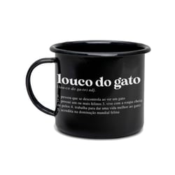 Caneca Gato Louco 370Ml - Decoração E Presentes
