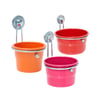 Caneca Kakatoo Color Com Trava Para Pássaros - Cores Sortidas - Tamanho M