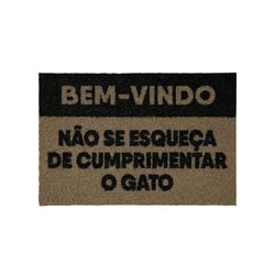 Capacho Bem-Vindo Cansei De Ser Gato Para Casa - 1 Unidade