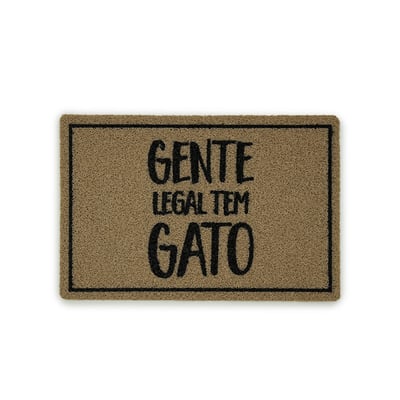 Capacho Cansei De Ser Gato Gente Legal - Decoração Para Casa