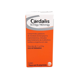 Cardalis 5Mg/40Mg Para Cães De 11 A 20Kg - 30 Comprimidos