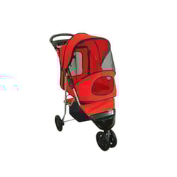 Carrinho Chalesco Confort Ride Vermelho Para Cães E Gatos - 1 Unidade