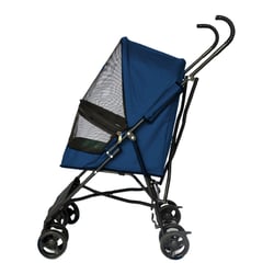 Carrinho Passeio Tex Azul 4 Rodas Para Cães E Gatos - 1 Unidade