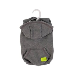 Casaco Moletom Urban Puppy Cinza Com Capuz Para Cães E Gatos