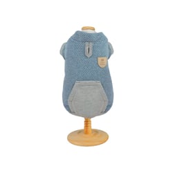 Casaco Tweed Azul Para Cães - 1 Unidade - Tamanho G