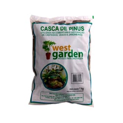 Casca De Pinus West Garden - 1Kg