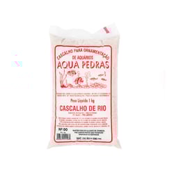 Cascalho De Rio Aqua Pedras Para Aquário Nº 00 - 1Kg - 1 Kilo