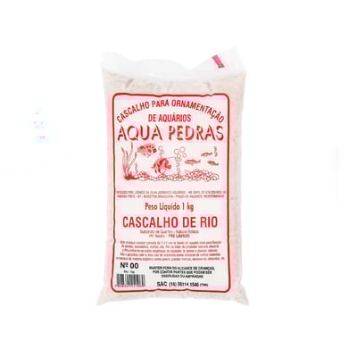 Cascalho De Rio Aqua Pedras Para Aquário Nº 00 - 1Kg - 1 Kilo
