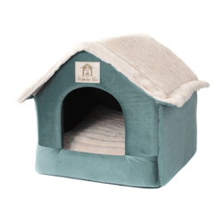 Casinha Bichinho Chic Verde M Para Cães E Gatos