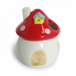 Casinha Hamster The Pets Chaminé Branca/Vermelha - 1 Unidade