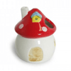 Casinha Hamster The Pets Chaminé Branca/Vermelha - 1 Unidade