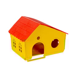 Casinha Jel Plast Amarela Para Hamsters